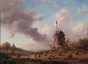 Jan Adam Kruseman Harvest Month oil